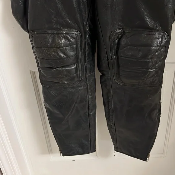 Black leather overalls - Picture 6 of 6